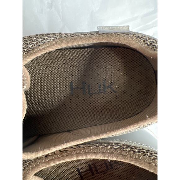Huk size 8.5 mens HUK Mania shoes fishing beige/gray light weight quick drying - Picture 9 of 10